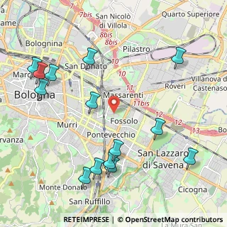 Mappa Via Spina, 40139 Bologna BO, Italia (2.57714)