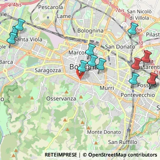 Mappa Mura di Porta Castiglione, 40124 Bologna BO, Italia (2.80231)