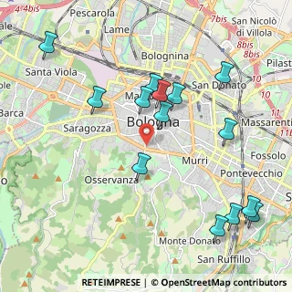 Mappa Mura di Porta Castiglione, 40124 Bologna BO, Italia (2.29786)