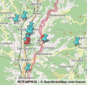 Mappa Via Fratelli Canepa, 16010 Castagna GE, Italia (1.96364)