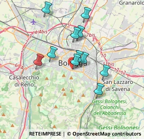 Mappa Via Mirasole, 40124 Bologna BO, Italia (3.05273)