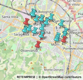 Mappa Via Mirasole, 40124 Bologna BO, Italia (1.5655)