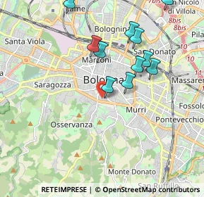 Mappa Via Mirasole, 40124 Bologna BO, Italia (1.95455)