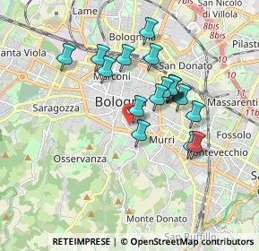 Mappa Via Chiudare, 40100 Bologna BO, Italia (1.52556)