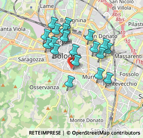 Mappa Via Chiudare, 40100 Bologna BO, Italia (1.5515)