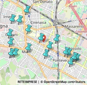 Mappa Via Cincinnato Baruzzi, 40138 Bologna BO, Italia (1.256)