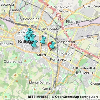 Mappa Via Cincinnato Baruzzi, 40138 Bologna BO, Italia (1.74786)