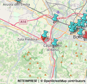 Mappa Via della Costituzione, 40033 Casalecchio di Reno BO, Italia (6.29235)