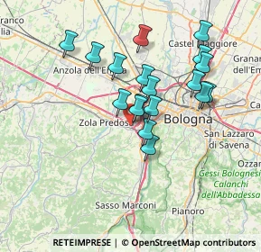 Mappa Via della Costituzione, 40033 Casalecchio di Reno BO, Italia (6.24278)