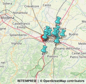 Mappa Via della Costituzione, 40033 Casalecchio di Reno BO, Italia (7.76364)