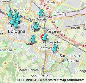Mappa Via Maurizio Padoa, 40138 Bologna BO, Italia (2.04)