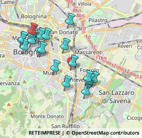 Mappa Via Maurizio Padoa, 40138 Bologna BO, Italia (1.9695)