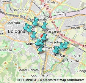 Mappa Via Maurizio Padoa, 40138 Bologna BO, Italia (1.24375)