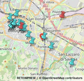 Mappa Via Maurizio Padoa, 40138 Bologna BO, Italia (2.4475)