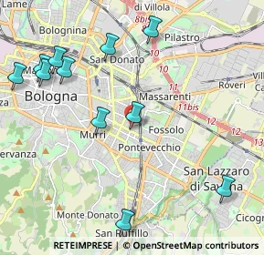 Mappa Via Maurizio Padoa, 40138 Bologna BO, Italia (2.52909)