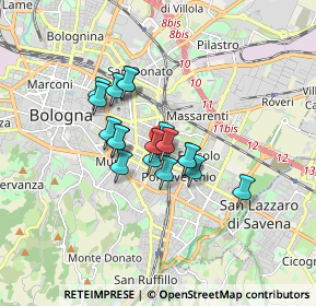 Mappa Via Maurizio Padoa, 40138 Bologna BO, Italia (1.17)