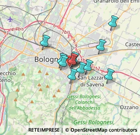 Mappa Via Maurizio Padoa, 40138 Bologna BO, Italia (2.15333)