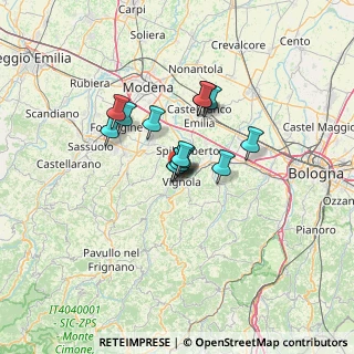 Mappa Via Gino Obici, 41058 Vignola MO, Italia (8.43786)