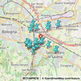 Mappa Giardino Antonio Ivan Pini, 40139 Bologna BO, Italia (1.4045)