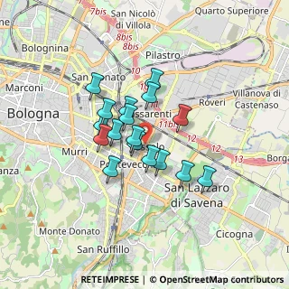 Mappa Giardino Antonio Ivan Pini, 40139 Bologna BO, Italia (1.24353)