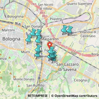 Mappa Giardino Antonio Ivan Pini, 40139 Bologna BO, Italia (1.37154)