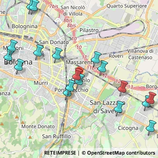 Mappa Giardino Antonio Ivan Pini, 40139 Bologna BO, Italia (2.71278)