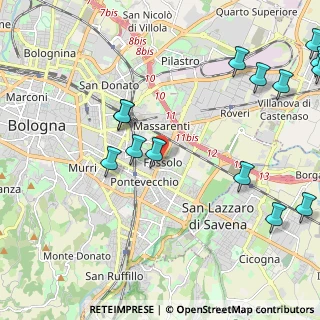 Mappa Giardino Antonio Ivan Pini, 40139 Bologna BO, Italia (2.84143)