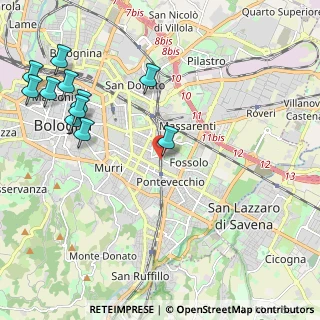 Mappa Via Pietro Mainoldi, 40139 Bologna BO, Italia (2.72)