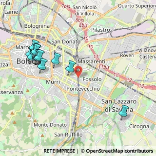 Mappa Via Pietro Mainoldi, 40139 Bologna BO, Italia (2.46667)