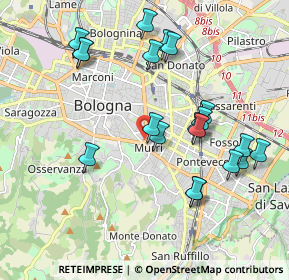 Mappa Viale Giosuè Carducci, 40137 Bologna BO, Italia (2.0355)