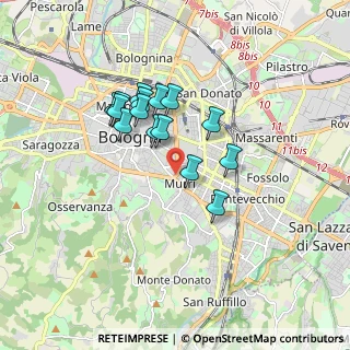 Mappa Viale Giosuè Carducci, 40137 Bologna BO, Italia (1.43333)