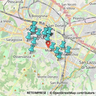 Mappa Viale Giosuè Carducci, 40137 Bologna BO, Italia (1.3535)