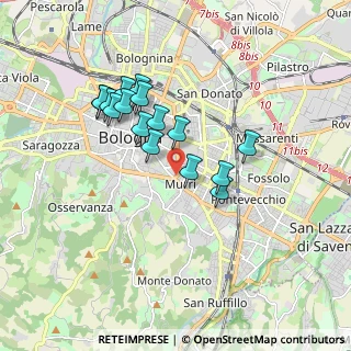 Mappa Viale Giosuè Carducci, 40137 Bologna BO, Italia (1.55938)