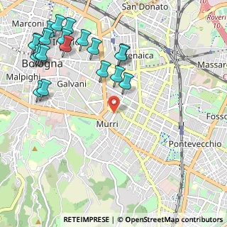 Mappa Viale Alfredo Oriani, 40137 Bologna BO, Italia (1.3975)