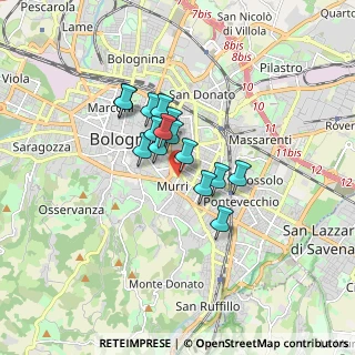 Mappa Viale Alfredo Oriani, 40137 Bologna BO, Italia (1.13667)