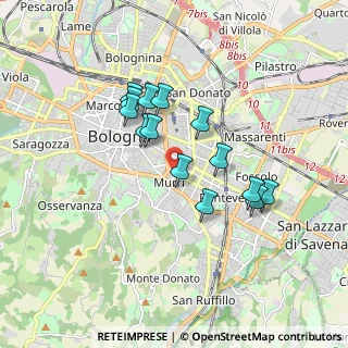 Mappa Viale Alfredo Oriani, 40137 Bologna BO, Italia (1.49857)