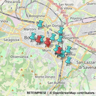 Mappa Viale Alfredo Oriani, 40137 Bologna BO, Italia (1.23267)