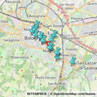 Mappa Viale Alfredo Oriani, 40137 Bologna BO, Italia (1.20286)