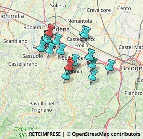 Mappa Via Circonvallazione, 41058 Vignola MO, Italia (10.7245)