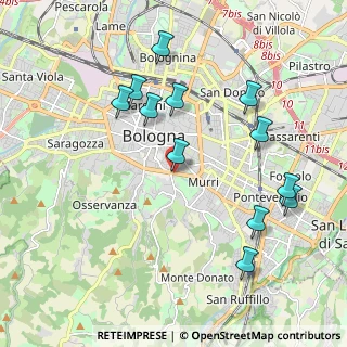 Mappa Piazza di Porta Castiglione, 40136 Bologna BO, Italia (2.13083)