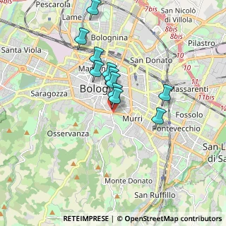 Mappa Piazza di Porta Castiglione, 40136 Bologna BO, Italia (1.50455)