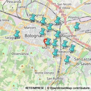 Mappa Via Paolo Costa, 40137 Bologna BO, Italia (1.81286)