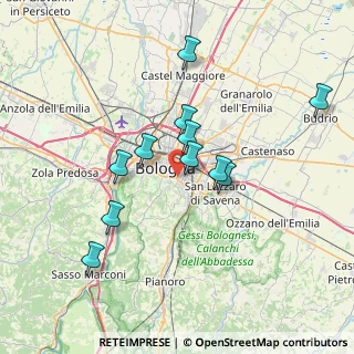 Mappa Via Paolo Costa, 40137 Bologna BO, Italia (6.57909)