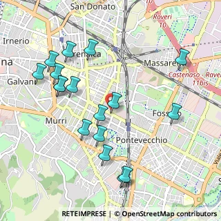 Mappa Via Mazzini, 40139 Bologna BO, Italia (1.09941)