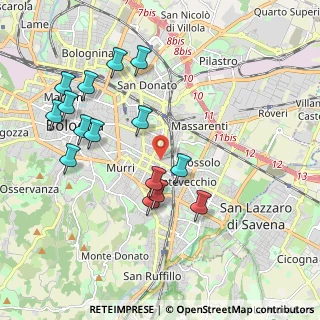 Mappa Via Mazzini, 40139 Bologna BO, Italia (2.07867)