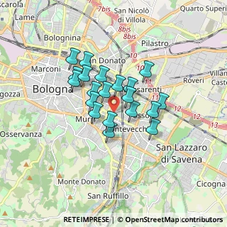 Mappa Via Mazzini, 40139 Bologna BO, Italia (1.2555)