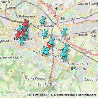 Mappa Via Mazzini, 40139 Bologna BO, Italia (2.0375)