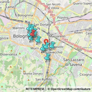 Mappa Via Mazzini, 40139 Bologna BO, Italia (1.35083)