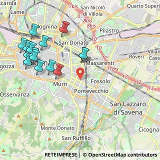 Mappa Via Mazzini, 40139 Bologna BO, Italia (2.49067)