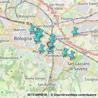 Mappa Via Mazzini, 40139 Bologna BO, Italia (1.33071)